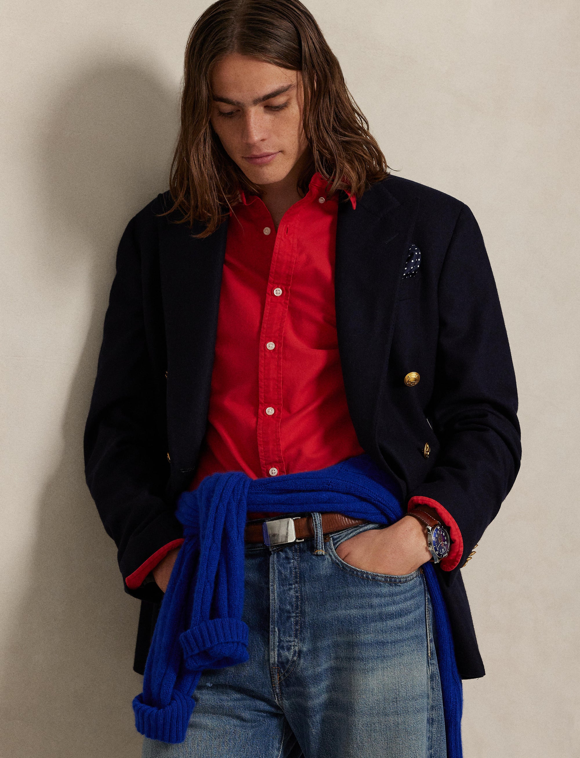 Chemise Oxford Slim Fit teinte en pièce - New Brick