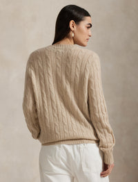 Pull iconique en cachemire torsadé - Natural Cream Heather