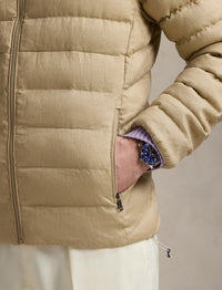 La veste matelassée Colden en lin - Coastal Beige