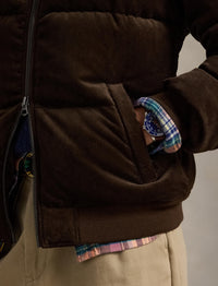 Wyoming corduroy down jacket - Dark Beech