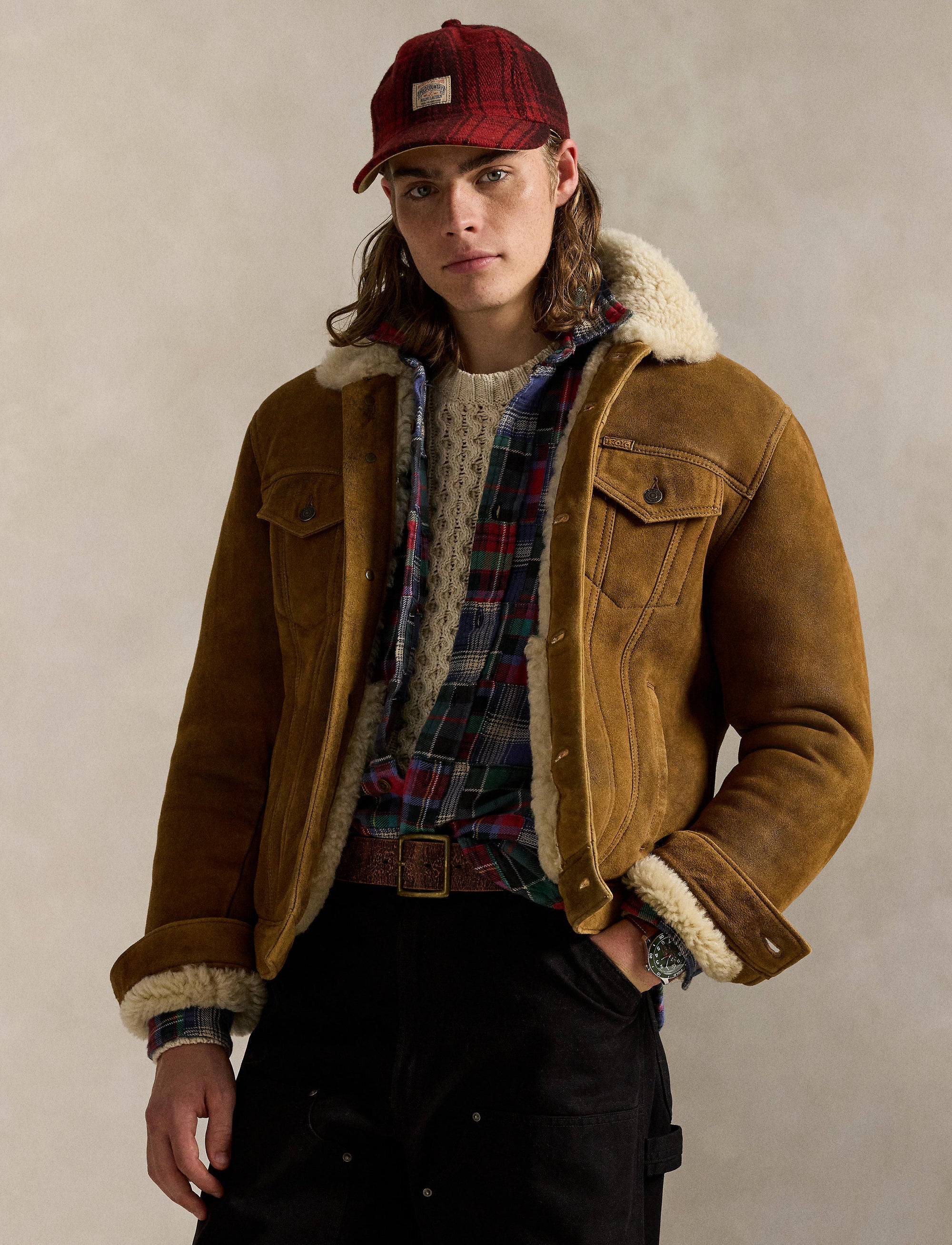 Veste en mouton retourné - Soft Brown X