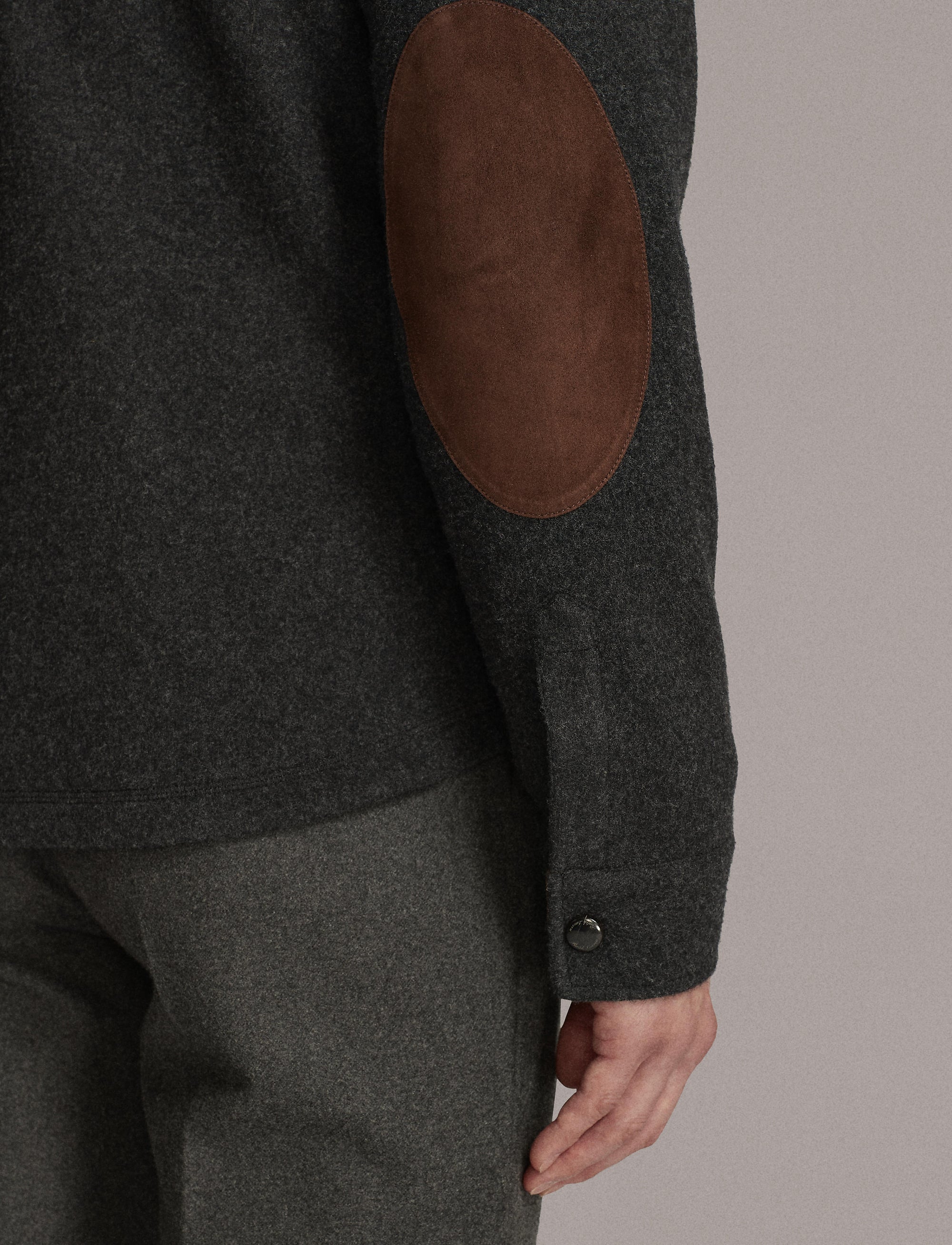 Surchemise en laine - Dark Grey Melange
