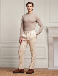 Pull col rond en cachemire - Truffle Melange