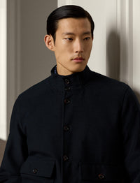 Veste Terry en soie mélangée - Classic Chairman Navy