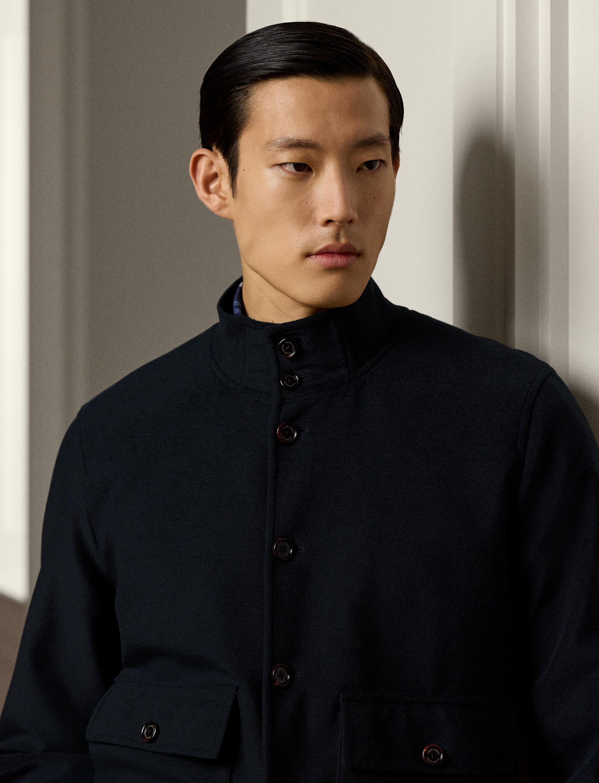 Veste Terry en soie mélangée - Classic Chairman Navy