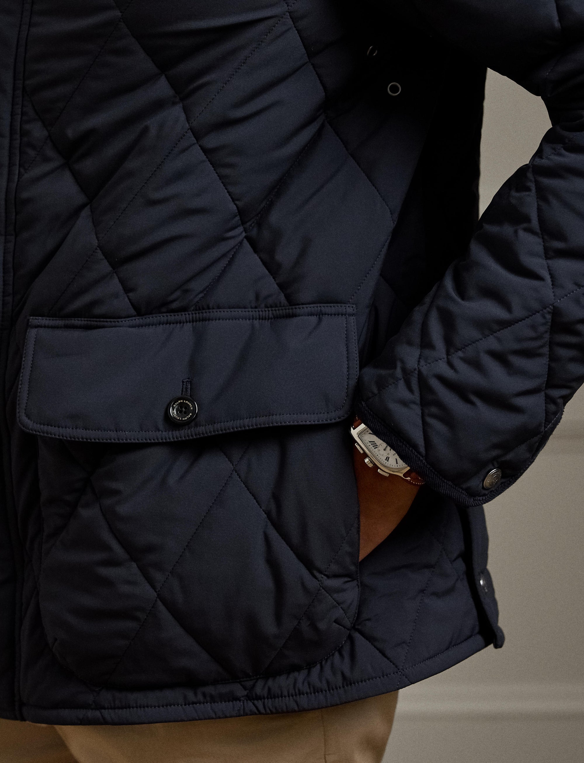 Carleton quilted down jacket - Classic Chairman Navy