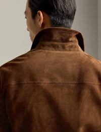 Veste Weaver en daim - Chestnut Brown