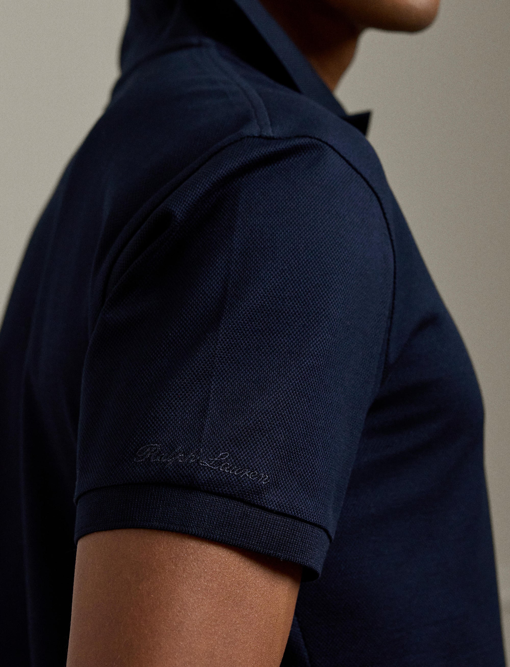 Bear Custom Slim pique polo shirt - Classic Chairman Navy