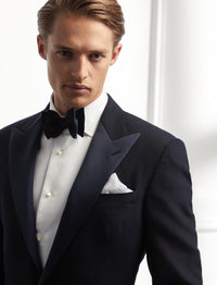 Veste de smoking Gregory en laine - Navy