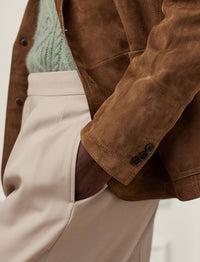 Blazer en daim - Chestnut Brown