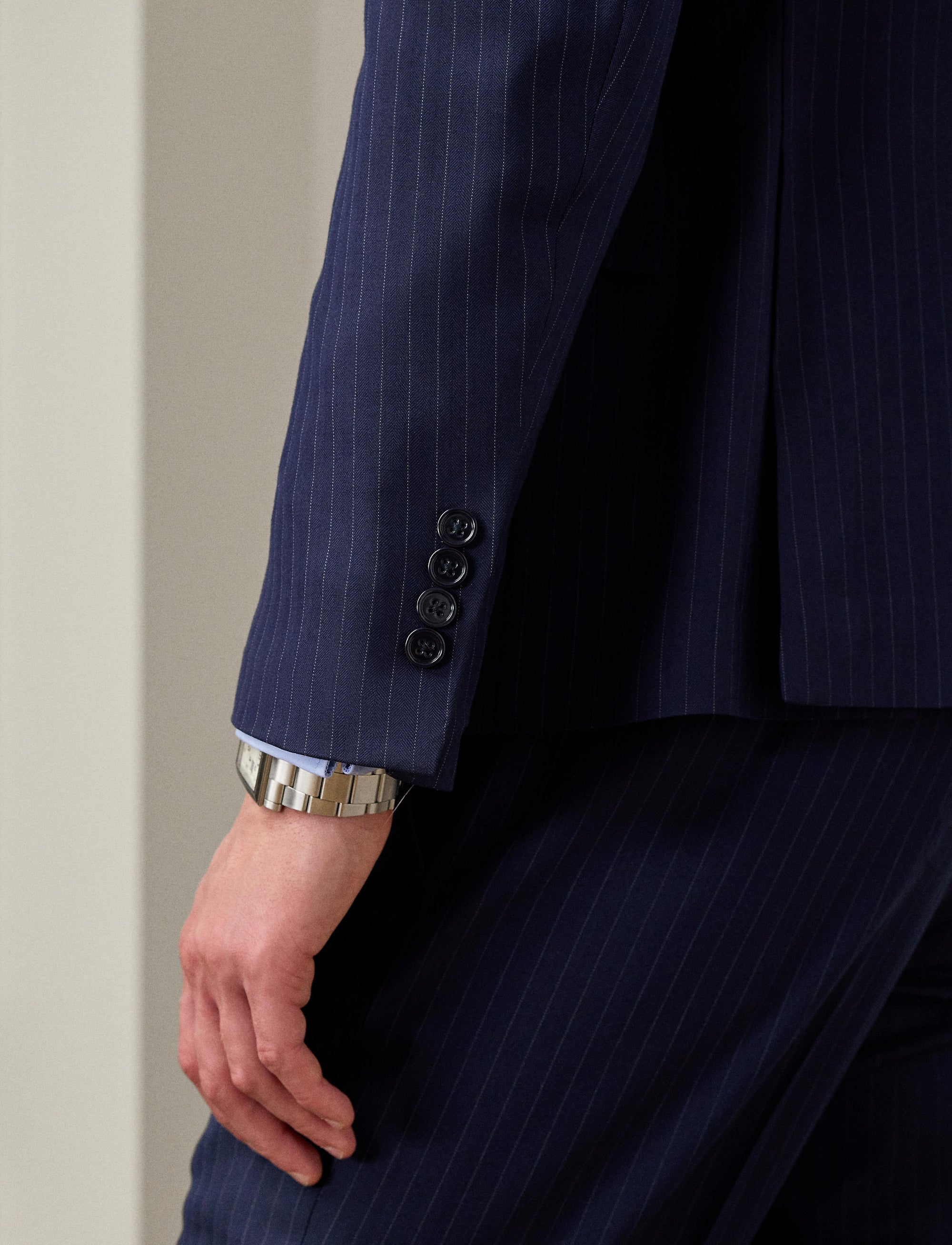 Costume Kent en laine - Bright Navy & Grey