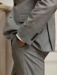 Kent Prince of Wales wool suit - Black & White