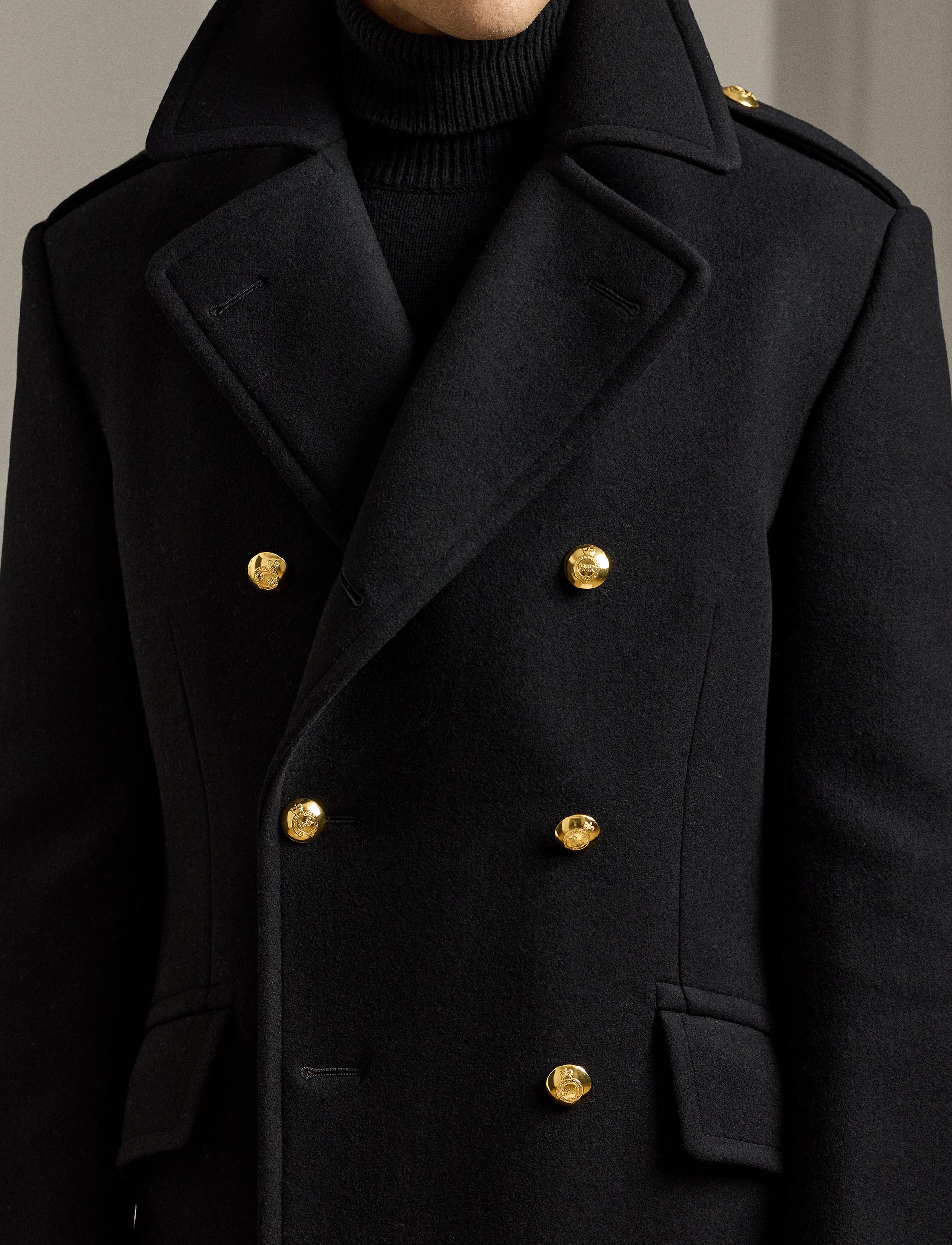 Manteau en laine - Black