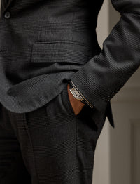 Kent tartan cashmere suit - Dark Grey & Multicolour