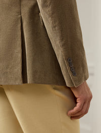 Veste de costume Kent en velours - Camel Melange
