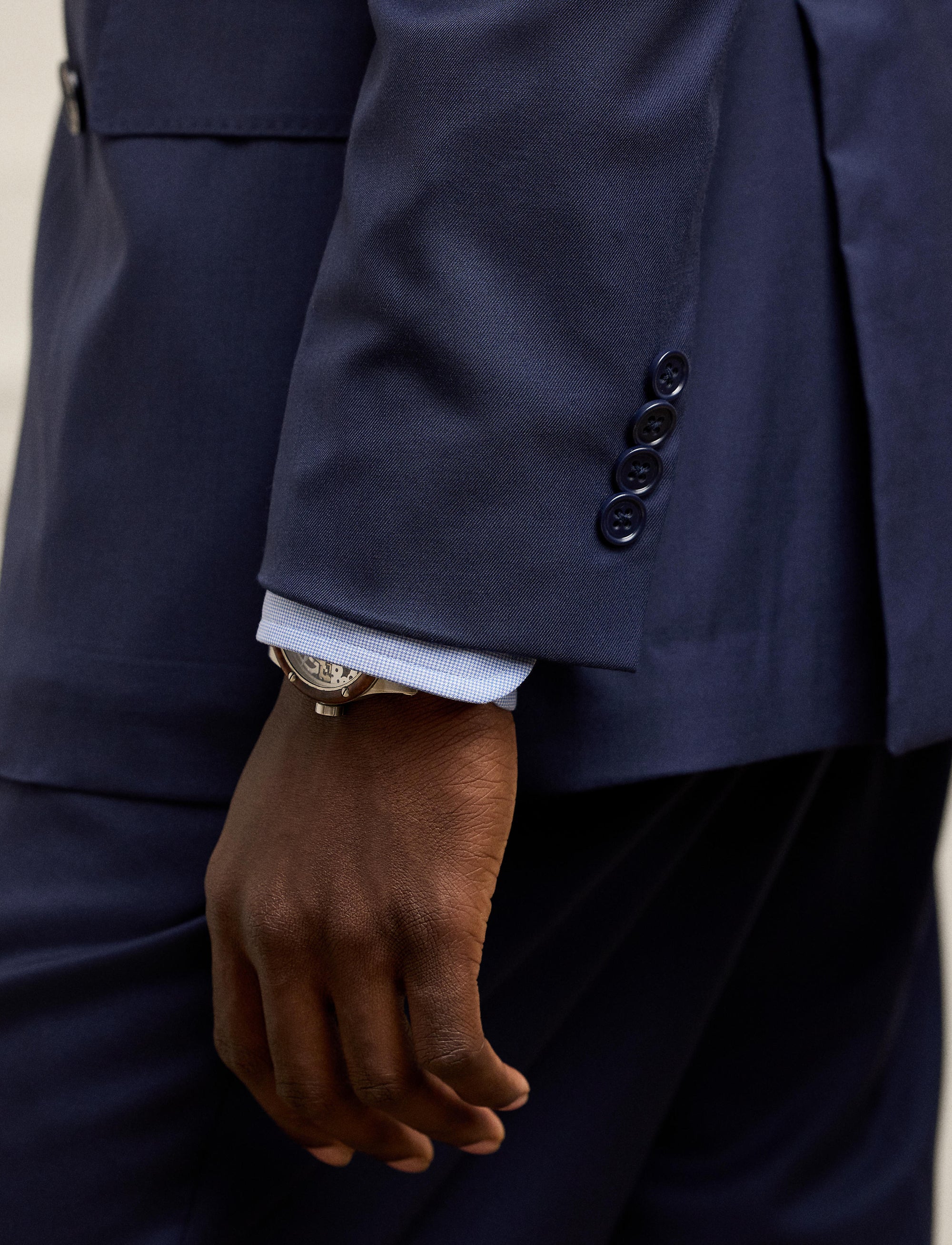 Costume Kent en sergé de laine - Classic Navy