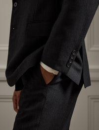 Kent small polka dot wool suit - Charcoal & Multicolore