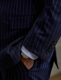 Costume Gregory en laine - Navy & Cream