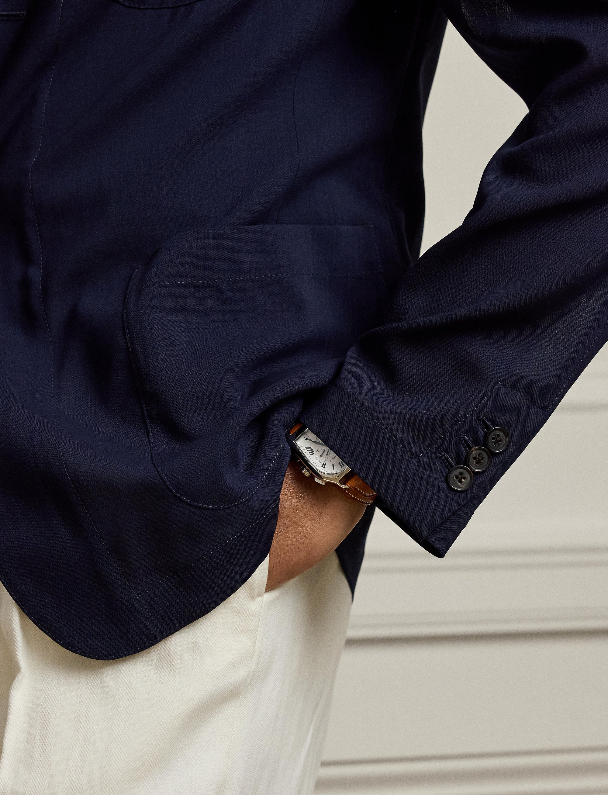 Blazer en gaze de laine - Classic Chairman Navy