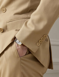 Veste Kent en gabardine de laine - Tan