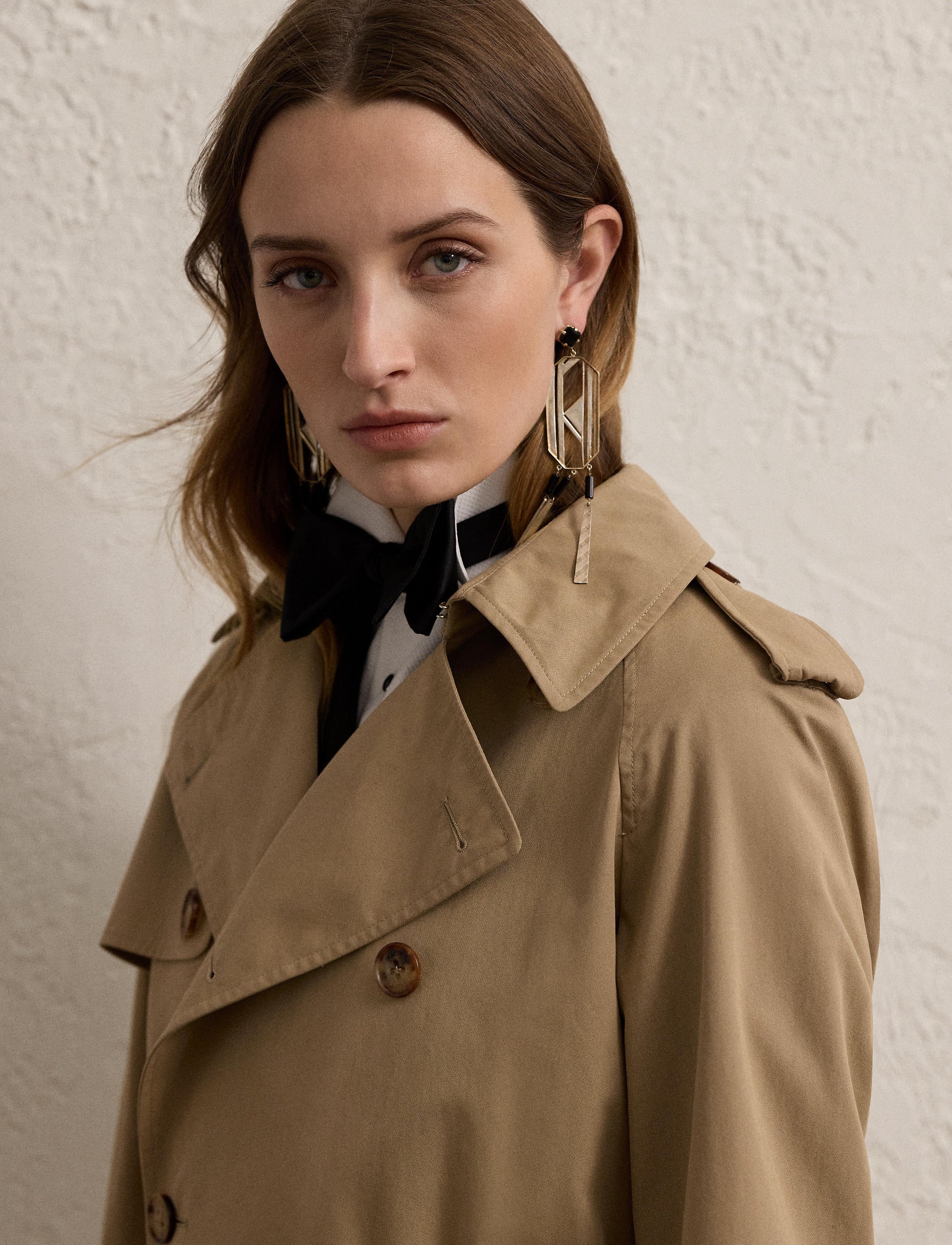 Trench-coat Niles en sergé de coton - Icon Tan