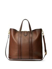 Cabas Welington en cuir tanné - Dark Brown & Chestnut