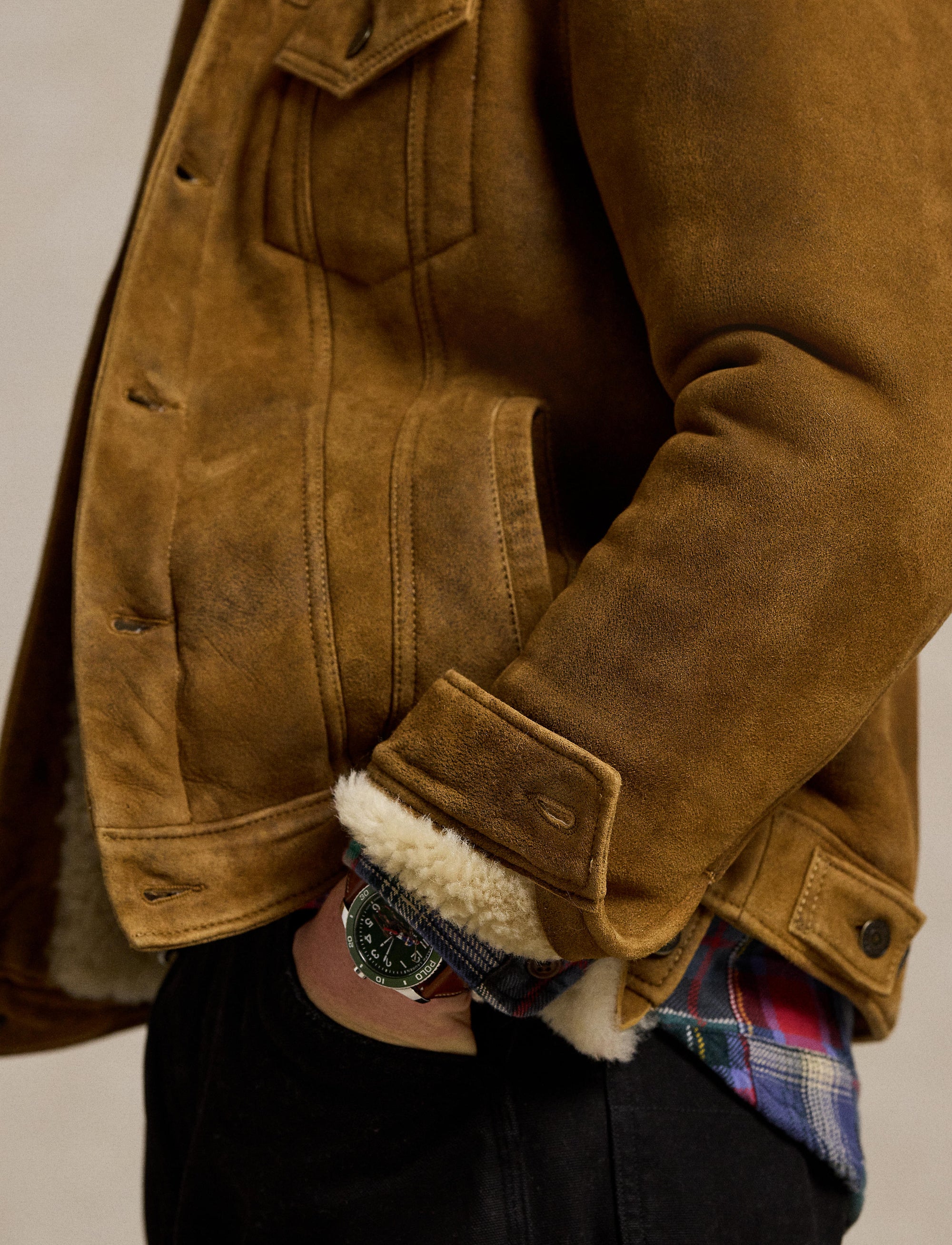 Veste en mouton retourné - Soft Brown X