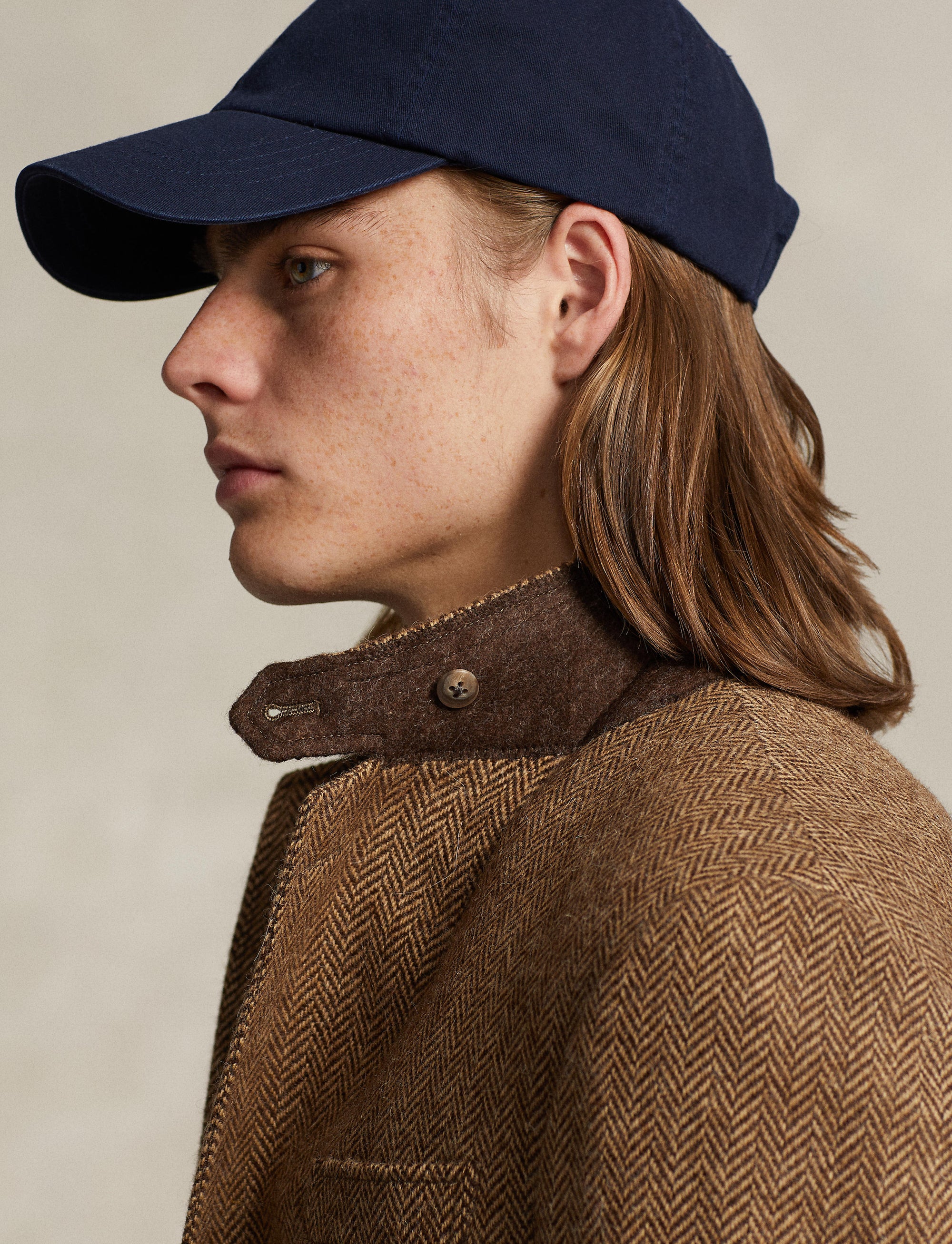 La veste RL67 à chevrons en laine - Brown & Camel