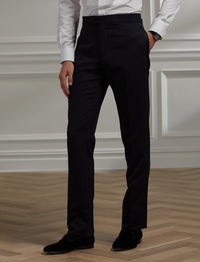 Smoking Gregory revers crantés en laine - Navy