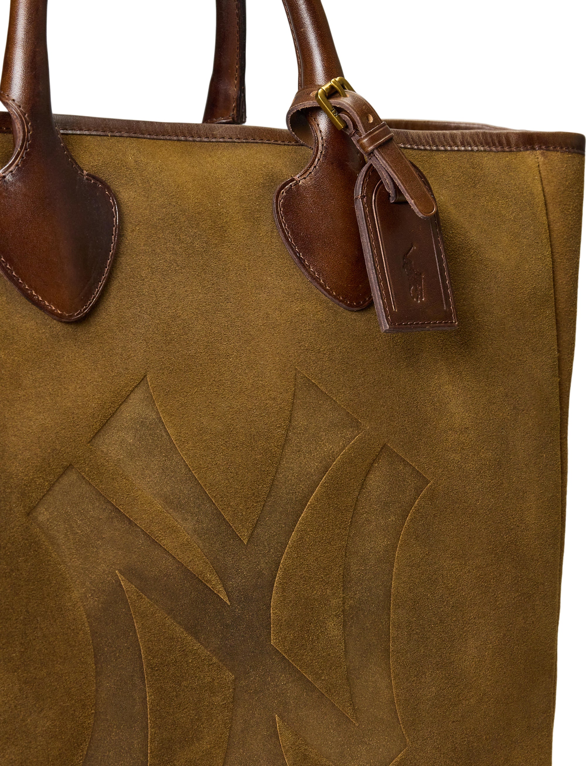 Cabas Polo Ralph Lauren Yankees en daim - Brown