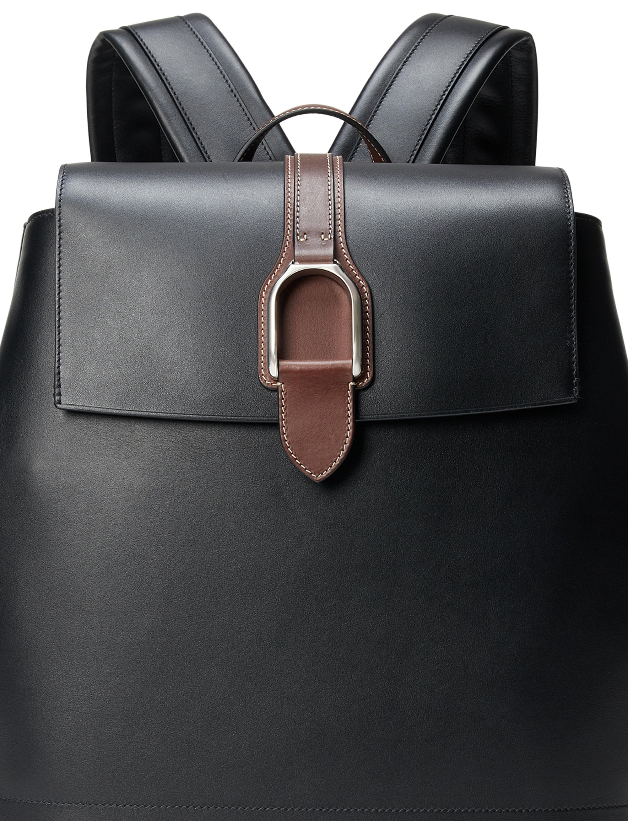 Sac à dos Voyager en cuir - Noir