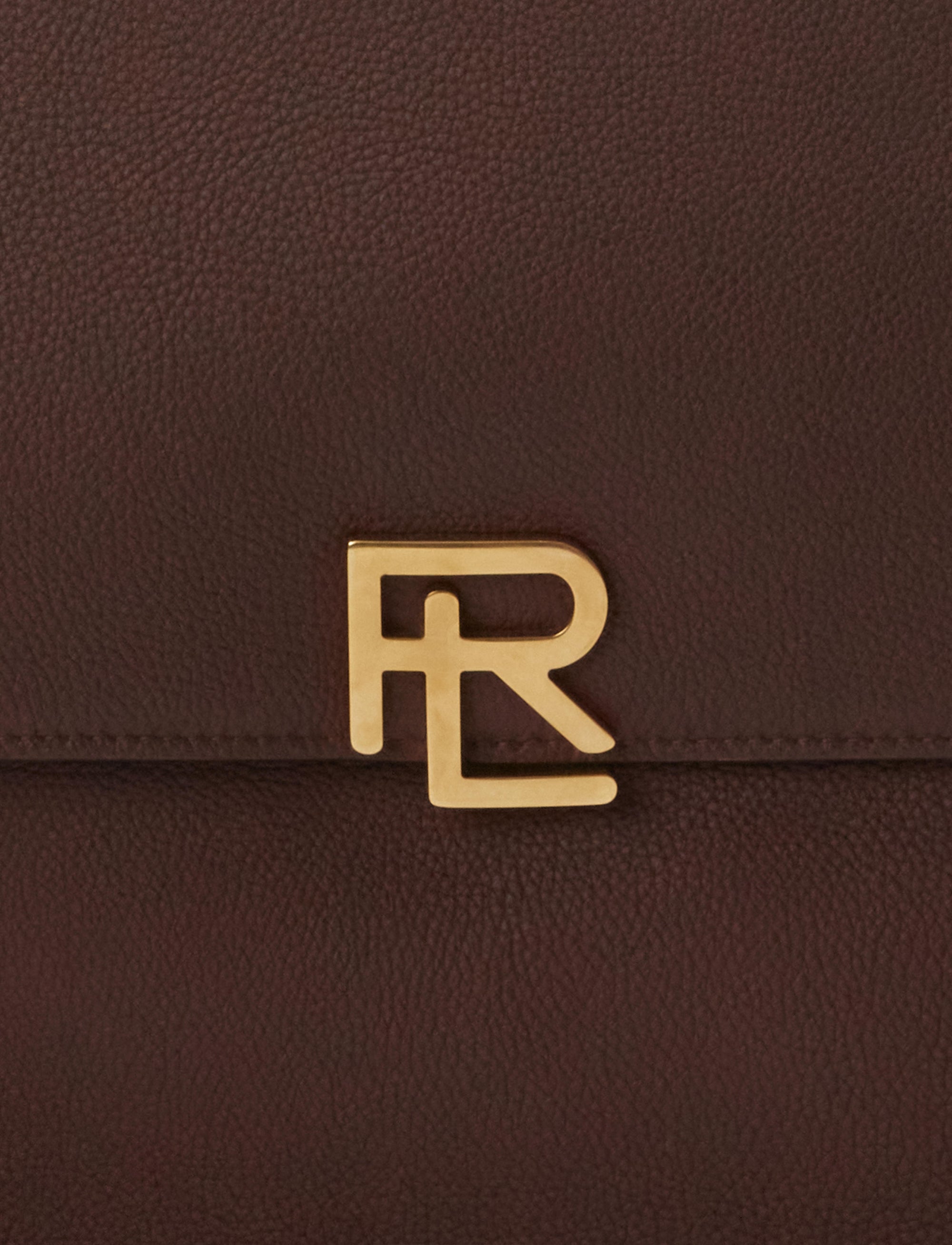 Porte-documents RL en cuir - Dark Luggage Brown
