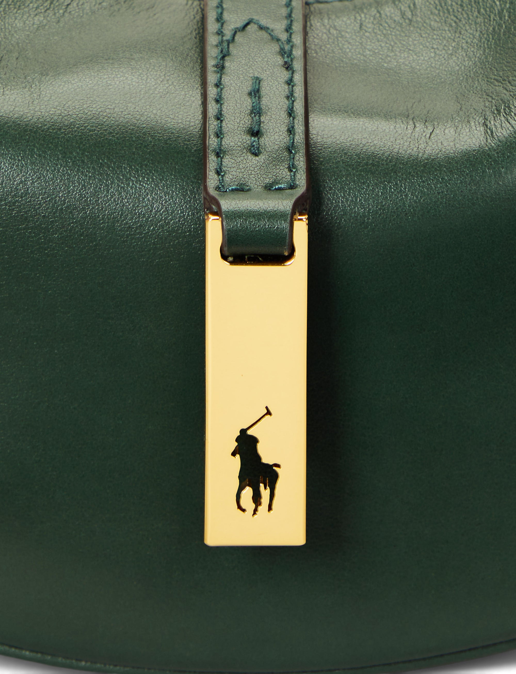 Mini-sac Polo ID en cuir - Bottle Green