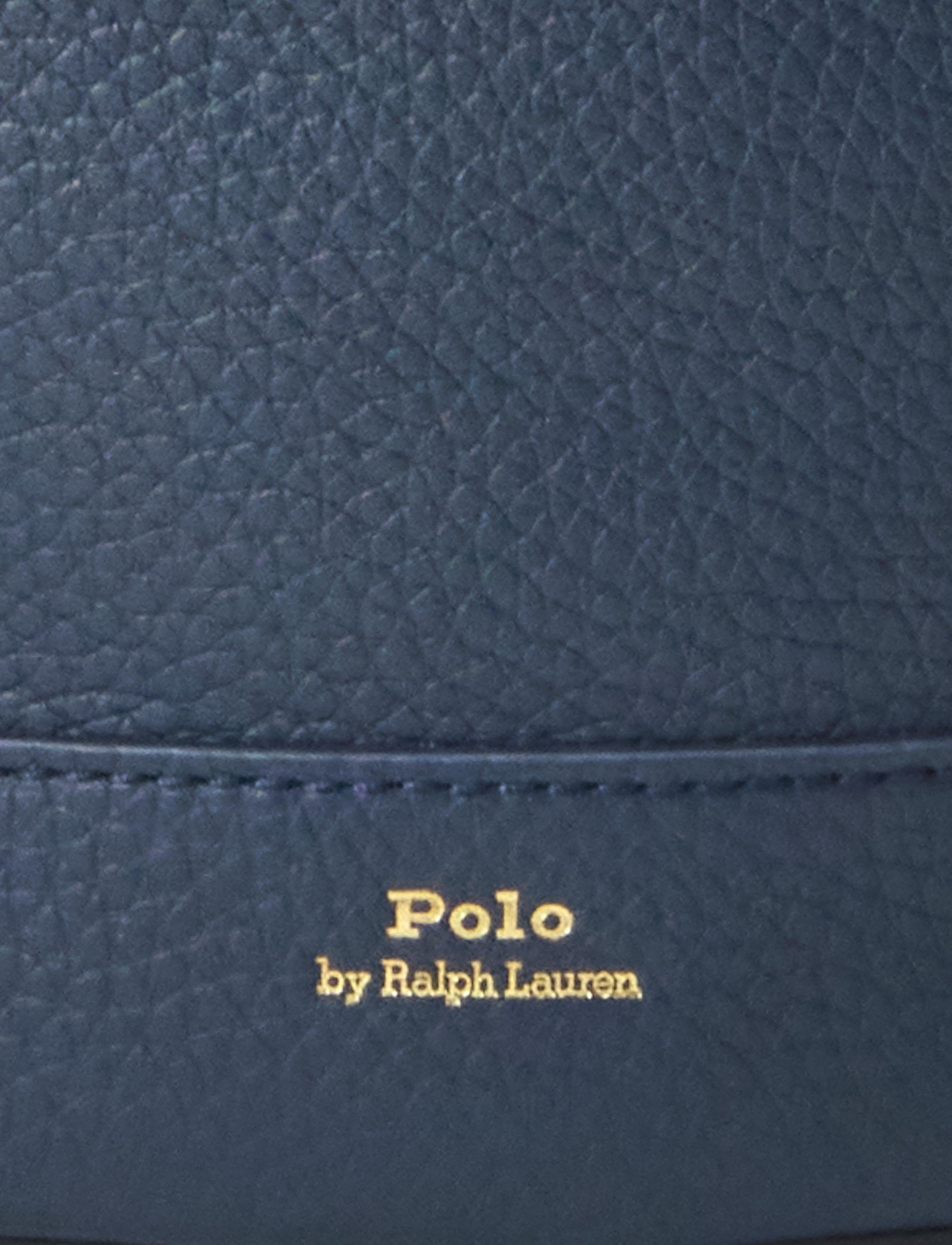 Bellport small leather bucket bag - Marine Navy