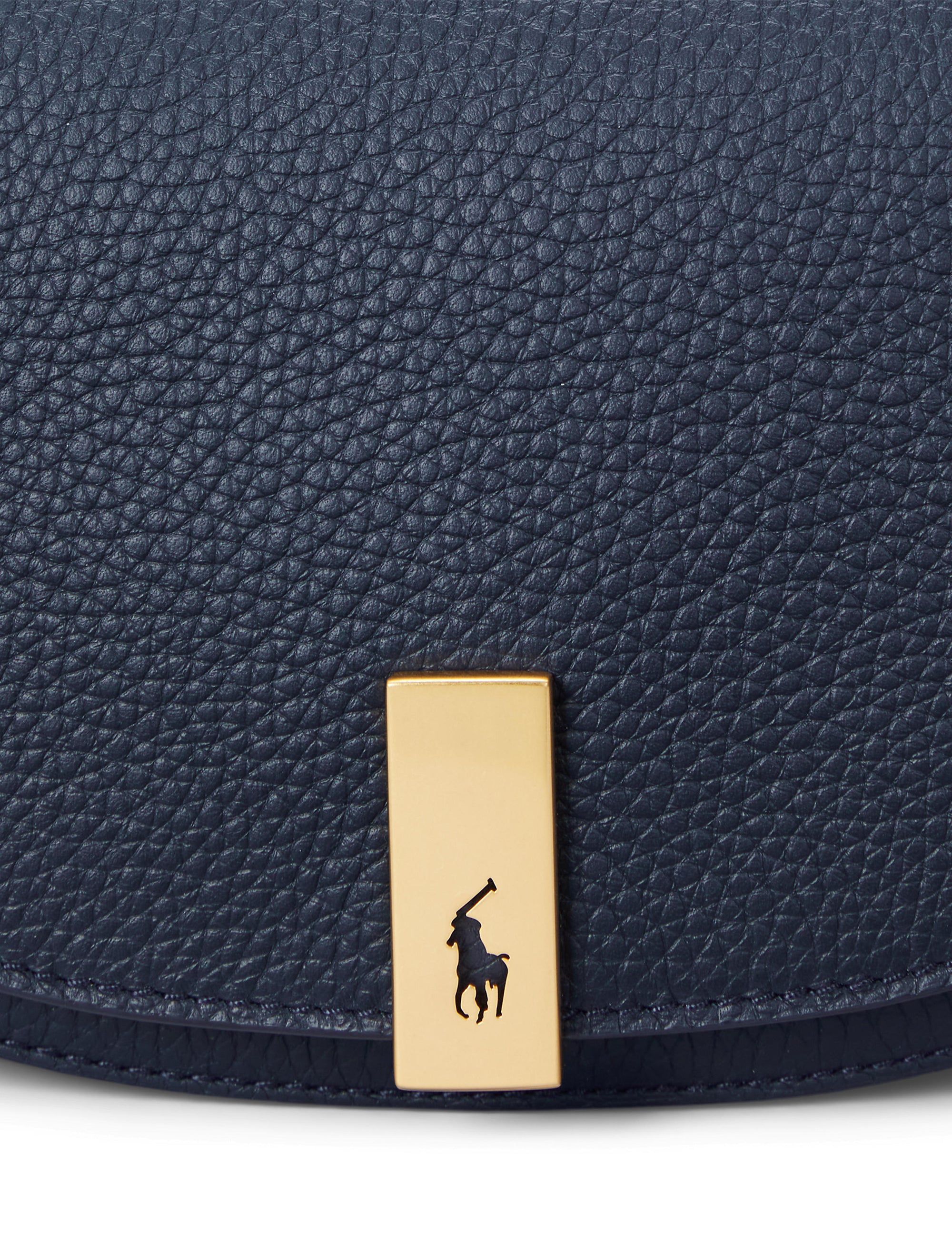 Saddle Polo ID leather mini-bag - Navy Navy