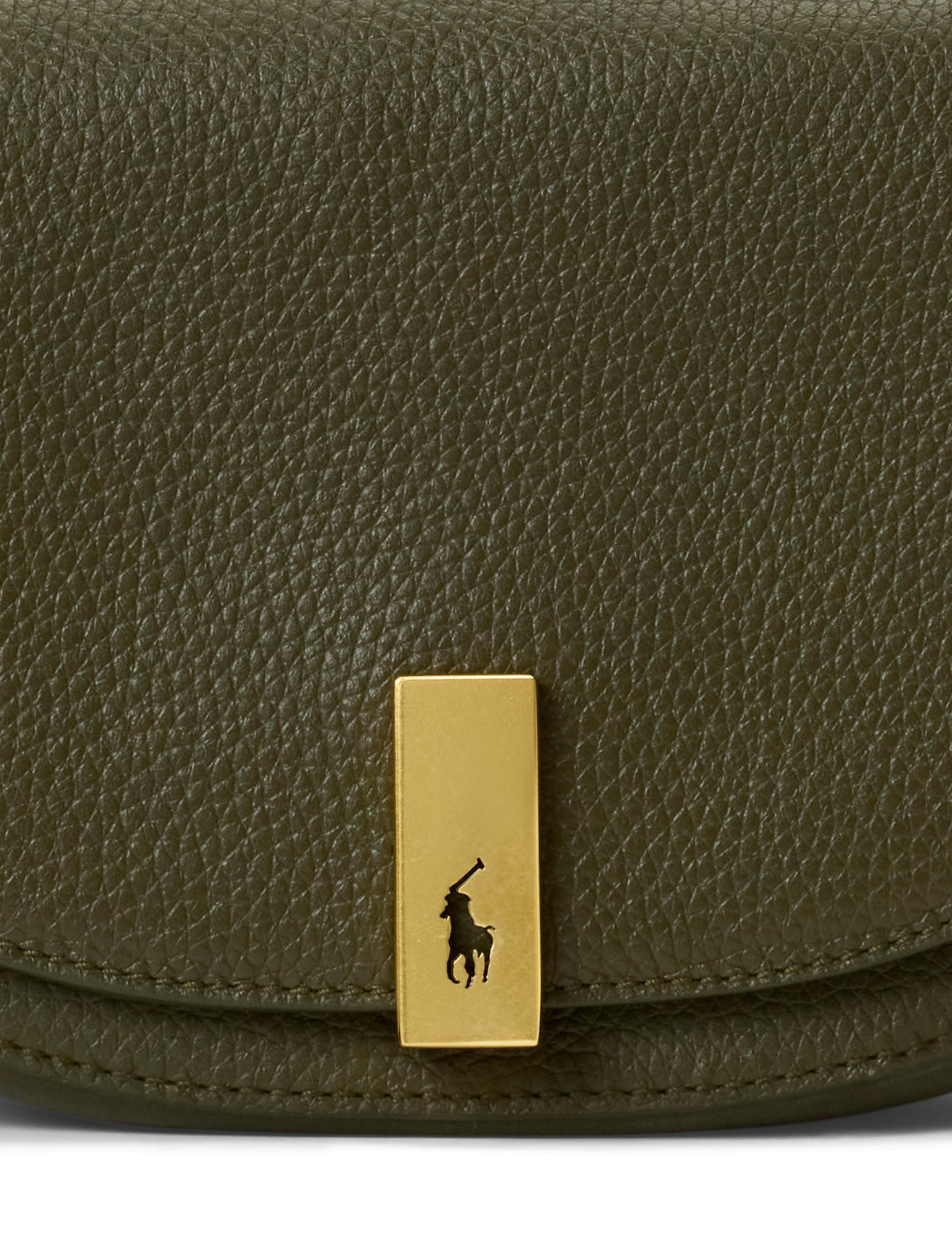 Mini-sac Saddle Polo ID en cuir - Hunting Olive