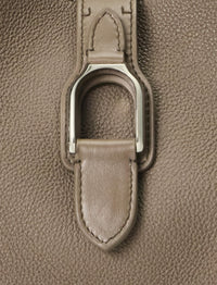 Welington leather mini shoulder bag - Dark Taupe