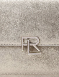 Sac à bandoulière RL 888 en cuir métallisé - Platinum