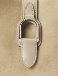 Mini-sac porté épaule Welington en daim - Mineral
