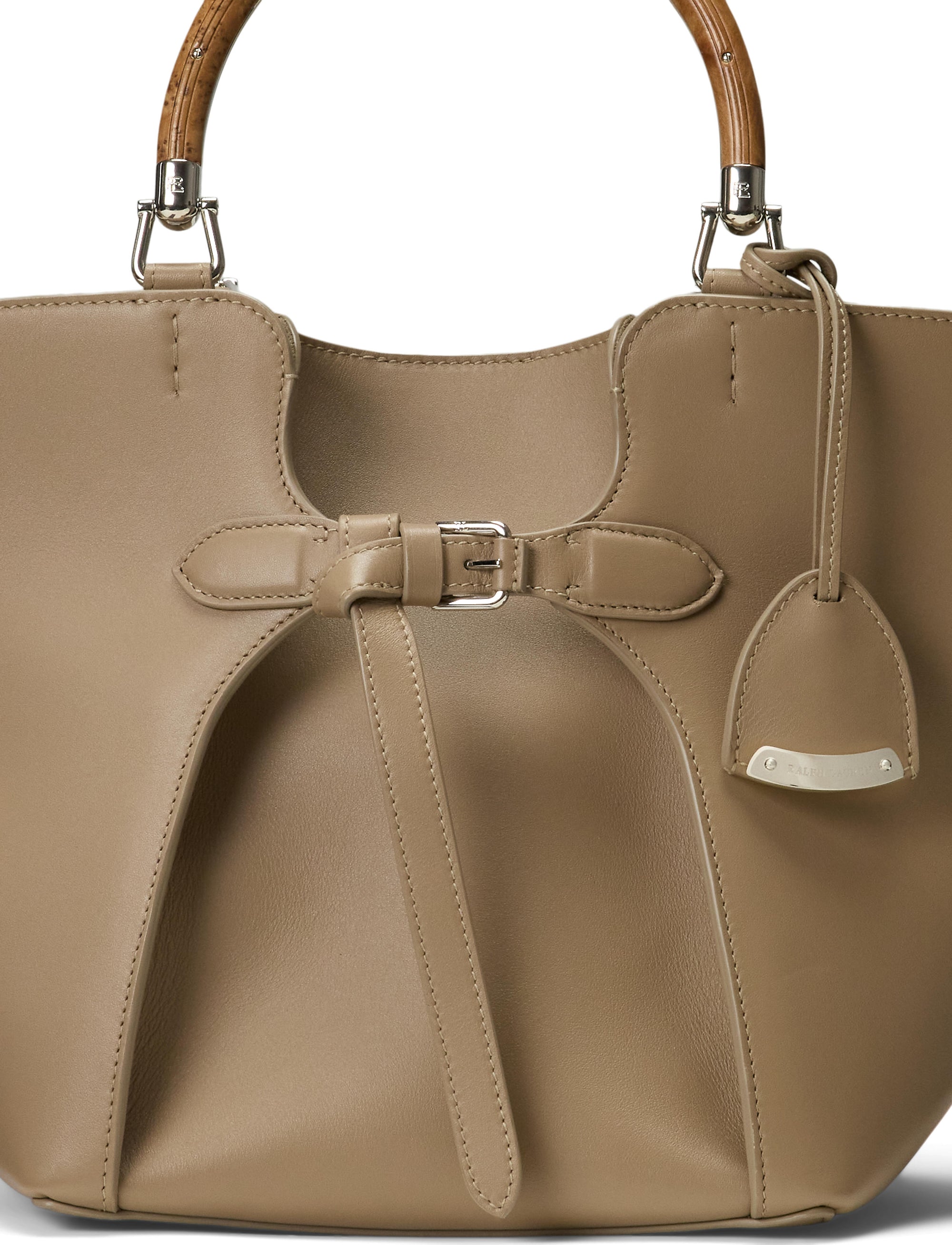Cabas Ralph en cuir - Taupe