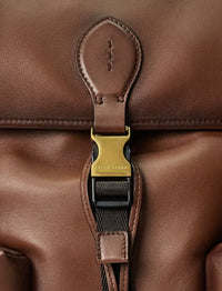 Welington leather backpack - Chestnut