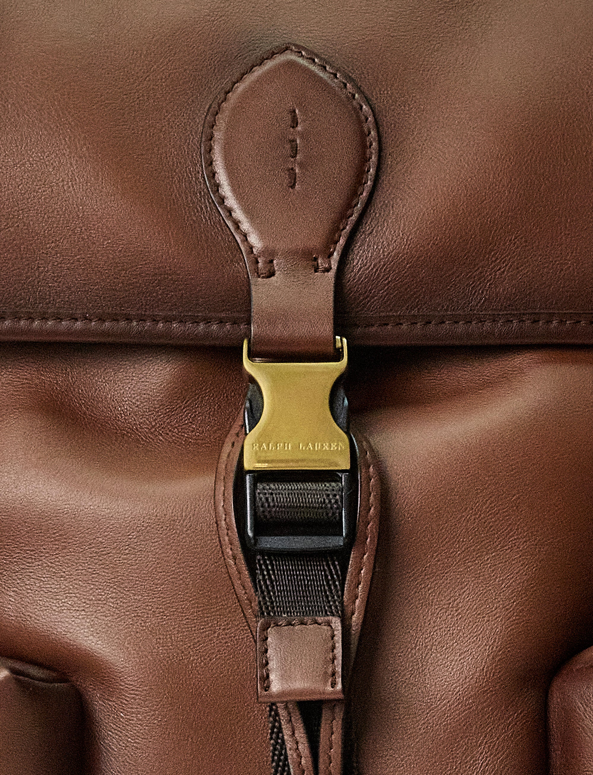 Welington leather backpack - Chestnut