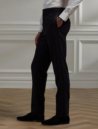 Smoking Gregory revers crantés en laine - Navy