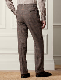 Costume Kent en laine - Vintage Cream & Black Blue Orange Deco