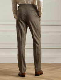 Costume Kent prince-de-galles en laine - Tan, Brown With Purple Deco