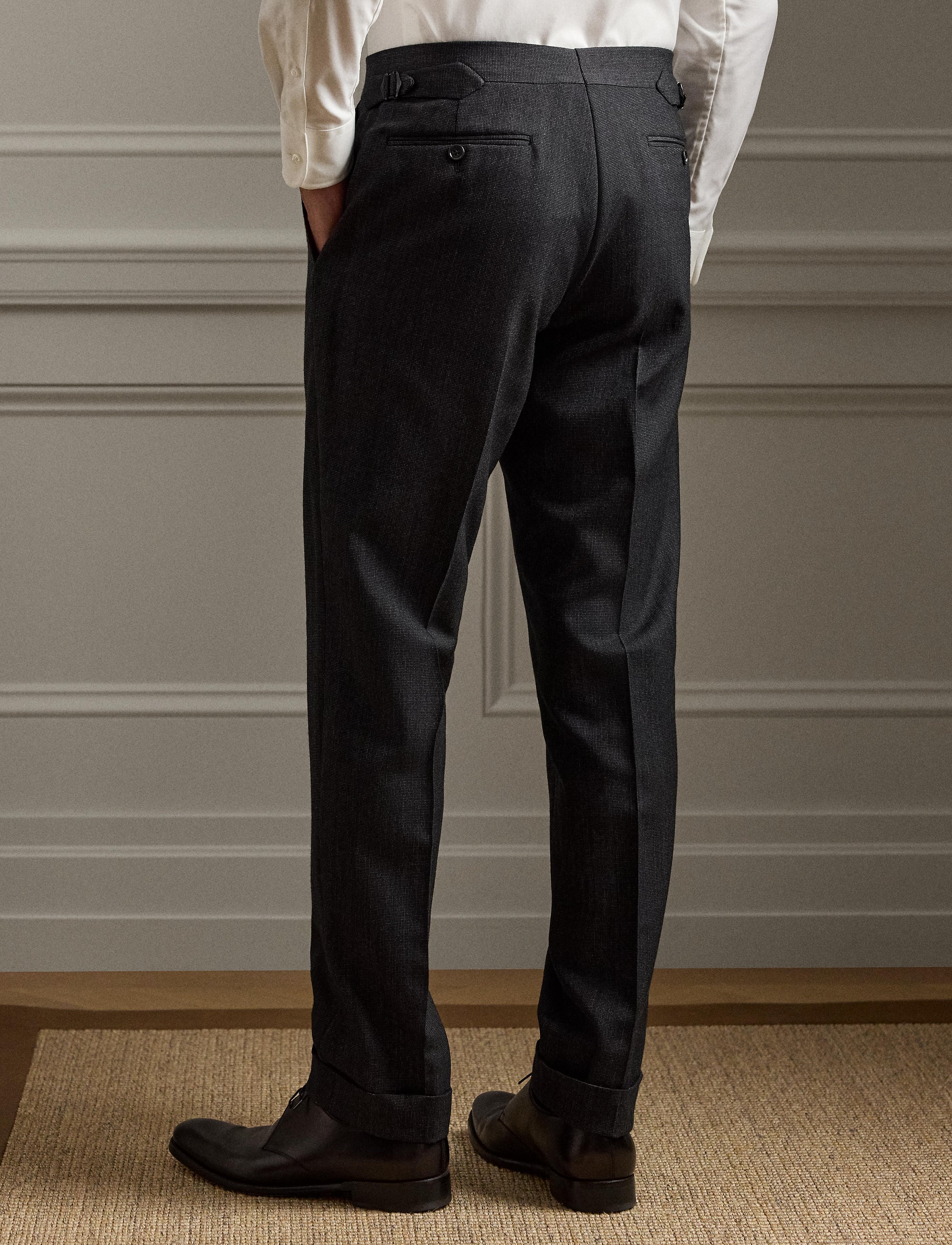 Kent small polka dot wool suit - Charcoal & Multicolore