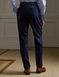 Costume Kent en lin et laine mélangée - Navy & White
