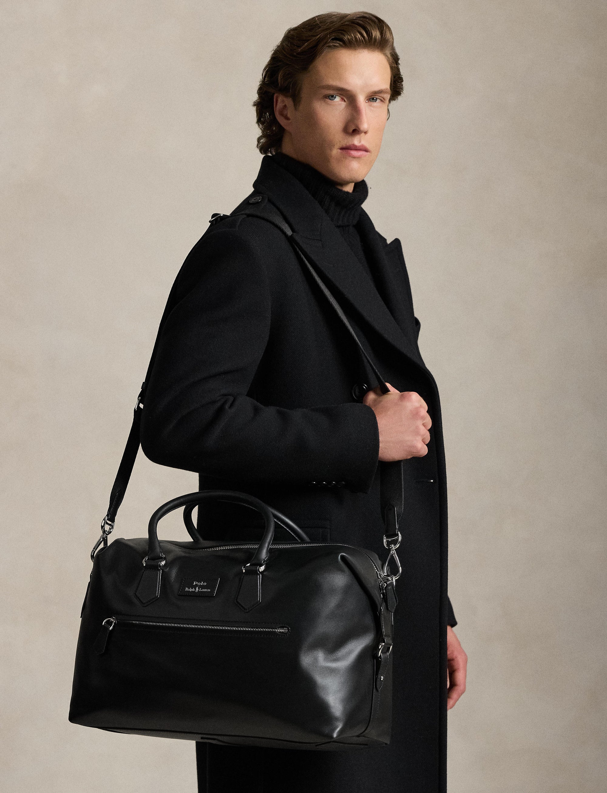 Sac de voyage en cuir souple - Black