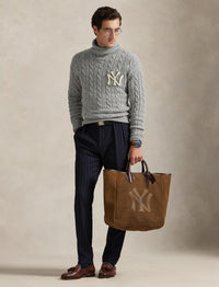 Cabas Polo Ralph Lauren Yankees en daim - Brown