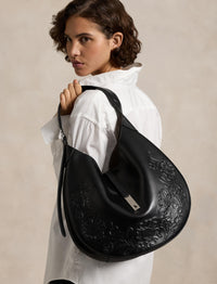Grand sac Shoulder Polo ID en cuir - Black